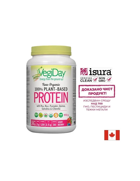 Natural Factors VegiDay - горски плодове, 936 g